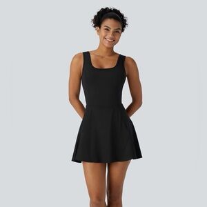SoftlyZero™ Airy U Neck 2-in-1 Pocket Mini Cool Touch Dance Active Dress